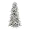 7.5ft. Unlit Flocked Livingston Fir Artificial Christmas Tree with Pine Cones